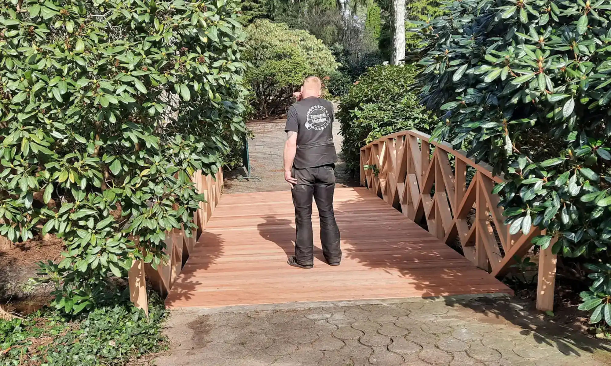 Brücke Vogelpark, Zimmerei Motzkau