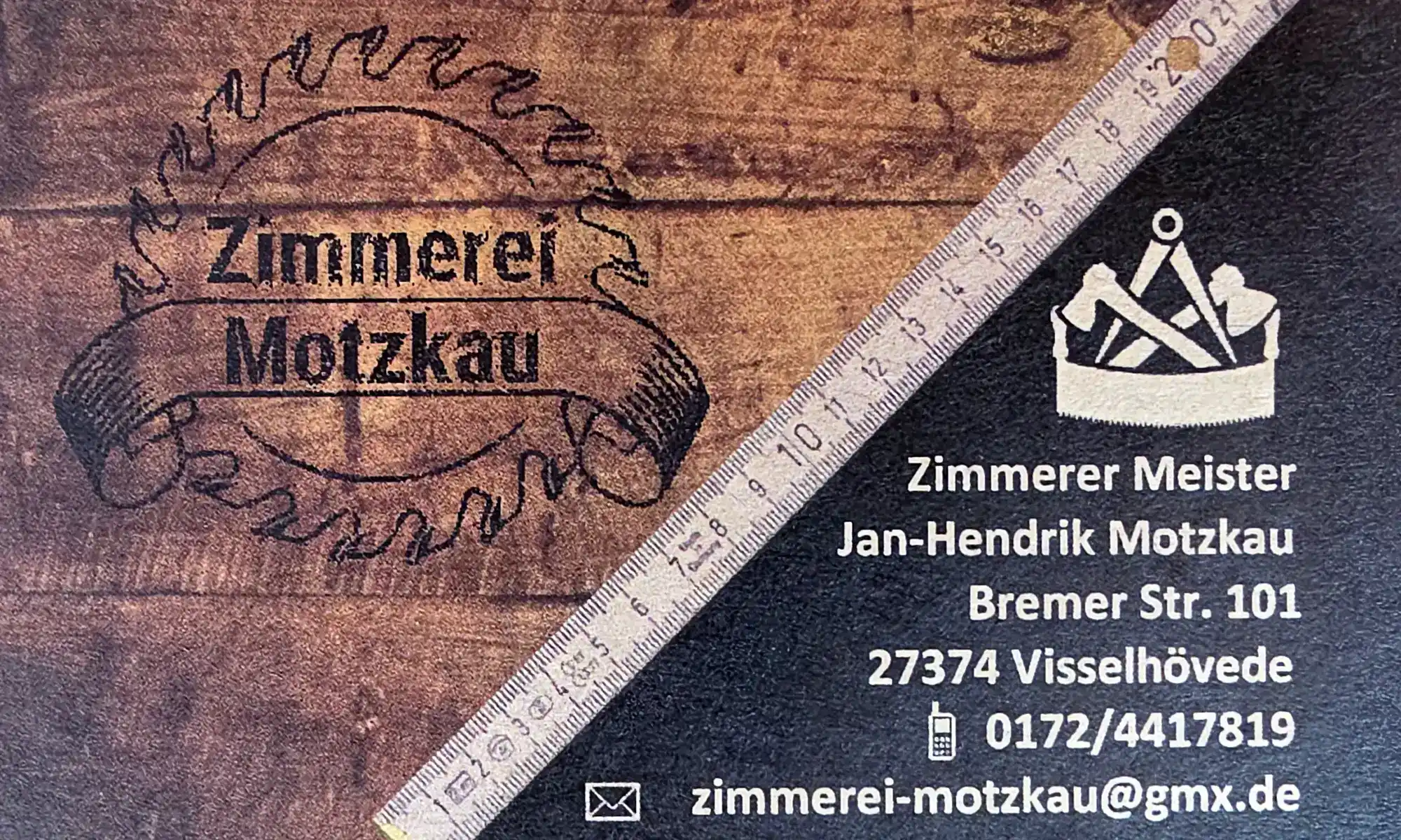 Visitenkarte Zimmerei Motzkau GmbH